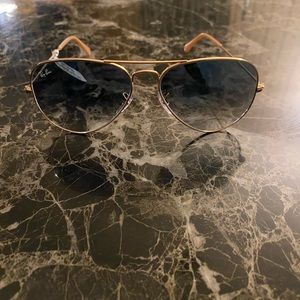 Gold/Blue Ray Ban Sunglasses